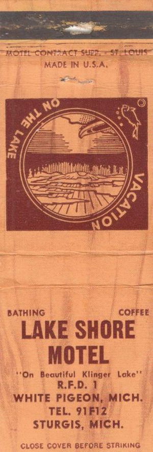 Lake Shore Motel - Matchbook